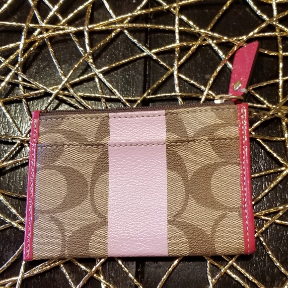 Coach "C" Mini Wallet with Bag Charm Ring - Picture 4 of 6